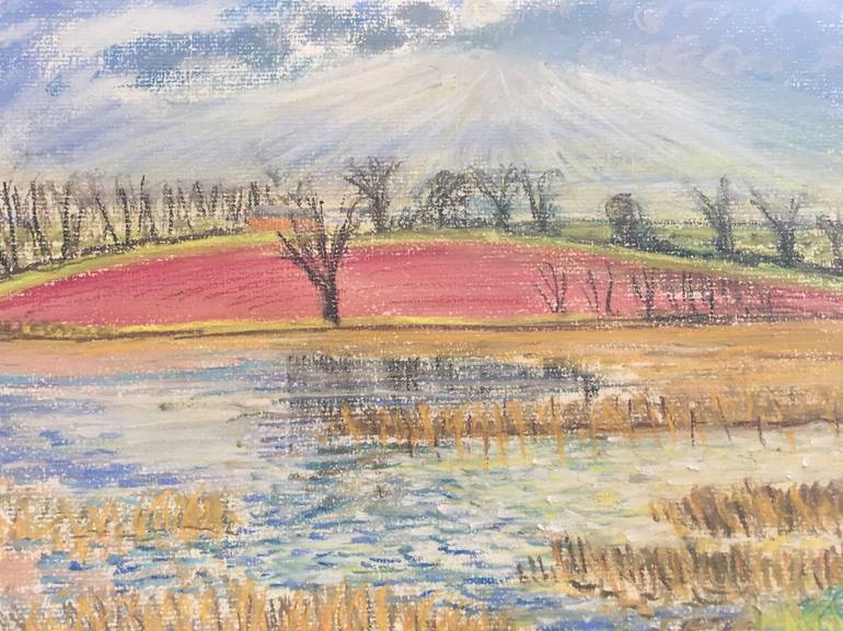 Original Impressionism Landscape Drawing by Stevie Coates