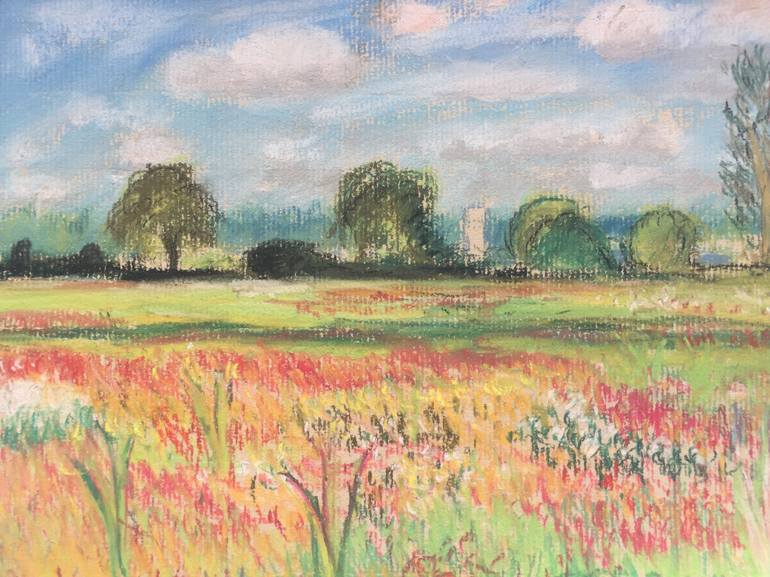 Original Impressionism Landscape Drawing by Stevie Coates