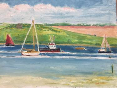 Original Impressionism Boat Paintings by Stevie Coates