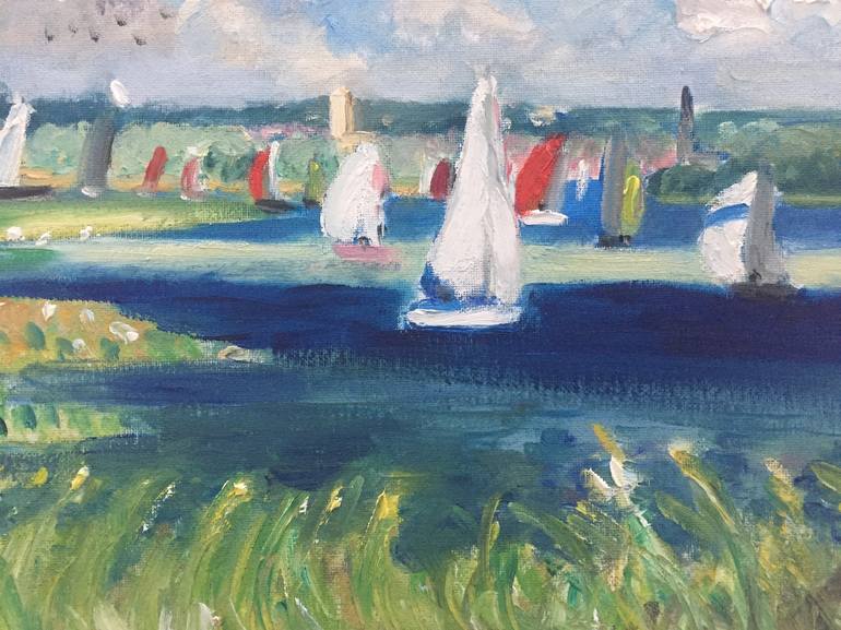 Original Impressionism Landscape Painting by Stevie Coates