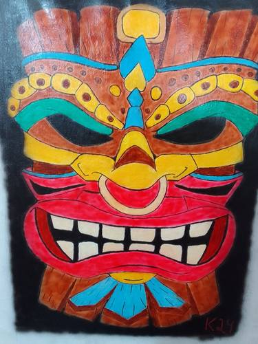 Máscara tiki indígena thumb