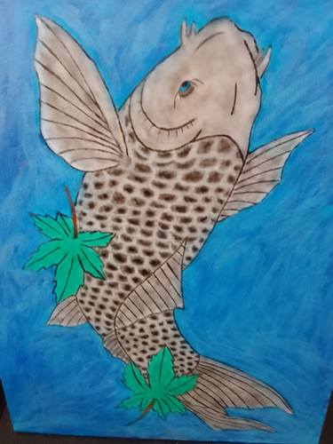 Original Fish Paintings by Kenidy Santos Oliveira