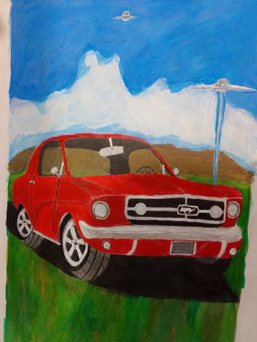 Original Documentary Car Painting by Kenidy Santos Oliveira
