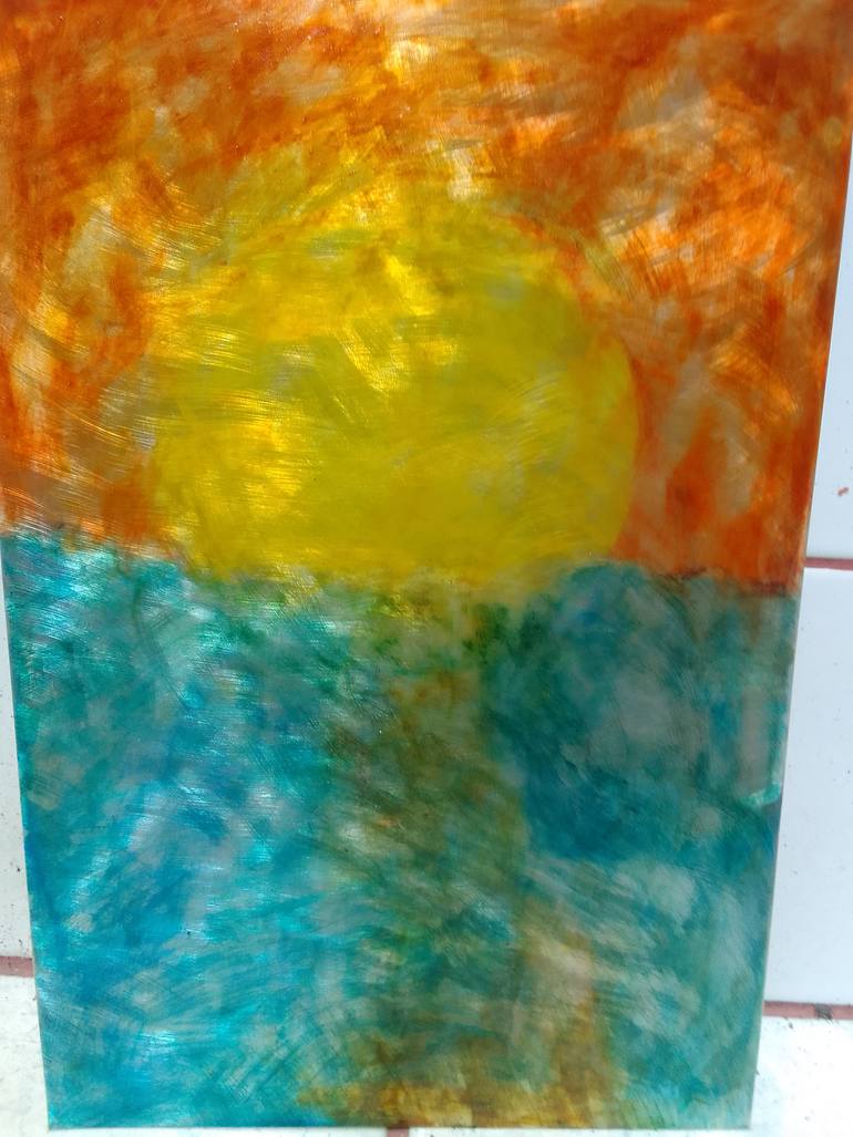 Original Futurism Abstract Painting by Kenidy Santos Oliveira