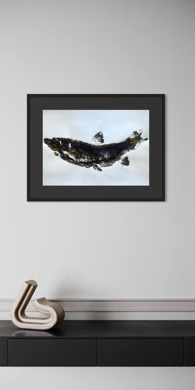 Original Realism Animal Drawing by Aliya Asadullayeva