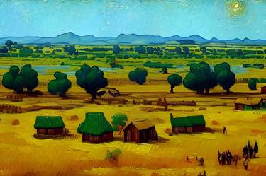 Print of Landscape Paintings by Tumaku baelah