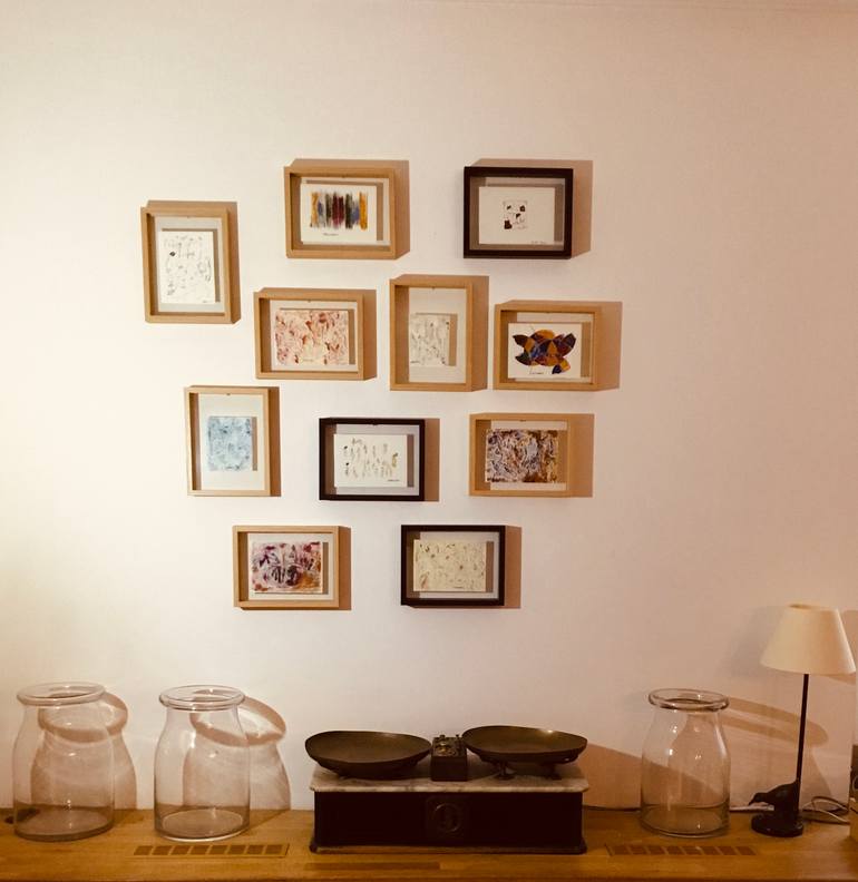 Original Dada Abstract Painting by Pier Paolo Ciurlia