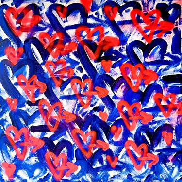 Original Abstract Expressionism Love Paintings by TOSHY 