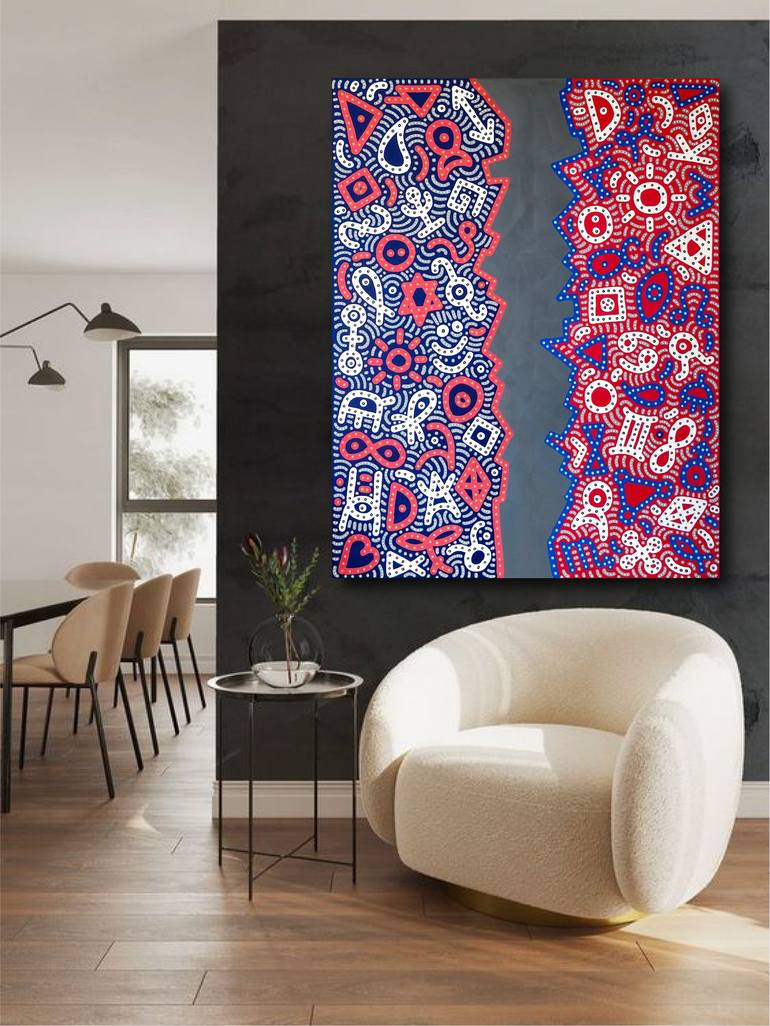Original Abstract Typography Painting by João Almeida