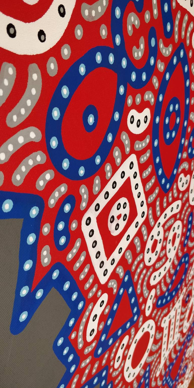 Original Abstract Typography Painting by João Almeida