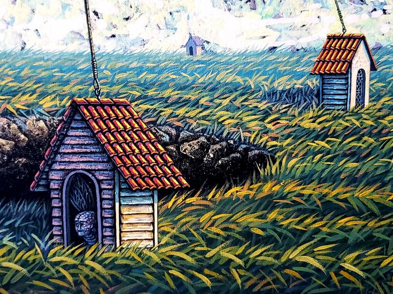 Original Home Painting by Yudel García
