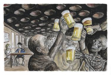 Original Expressionism Food & Drink Paintings by Thierry Falise
