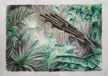 Original Expressionism Nature Painting by Thierry Falise