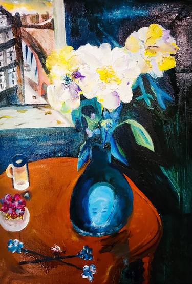 Original Still Life Painting by ronald cilenti