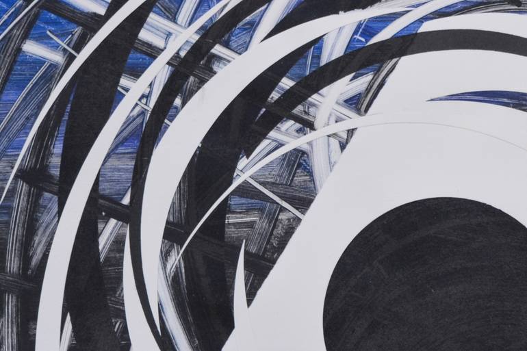 Original Futurism Abstract Mixed Media by Martín Carral