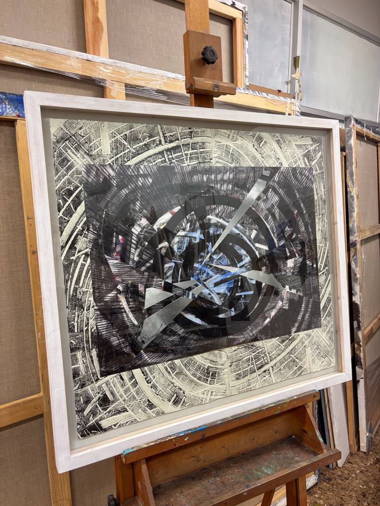 Original Futurism Abstract Mixed Media by Martín Carral