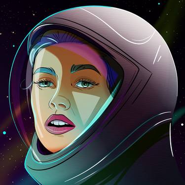 Print of Outer Space Digital by Olena Surzhykova