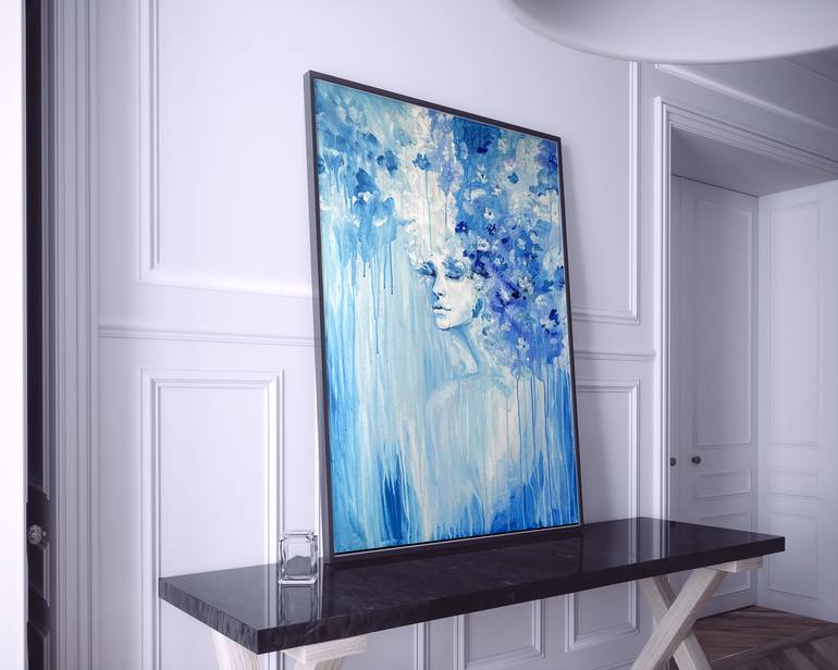 Original Abstract Floral Painting by Aida Hambardzumyan
