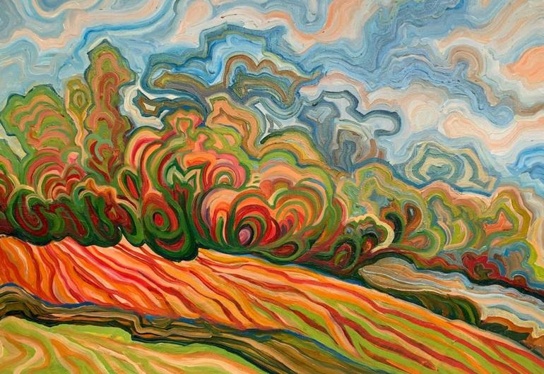 Print of Contemporary Landscape Paintings by Oleksandra Malyshko