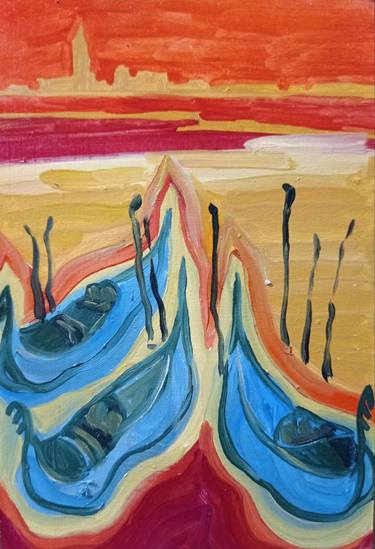 Print of Expressionism Landscape Paintings by Oleksandra Malyshko