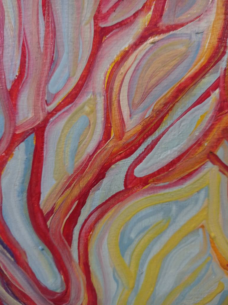 Original Abstract Expressionism Landscape Painting by Oleksandra Malyshko