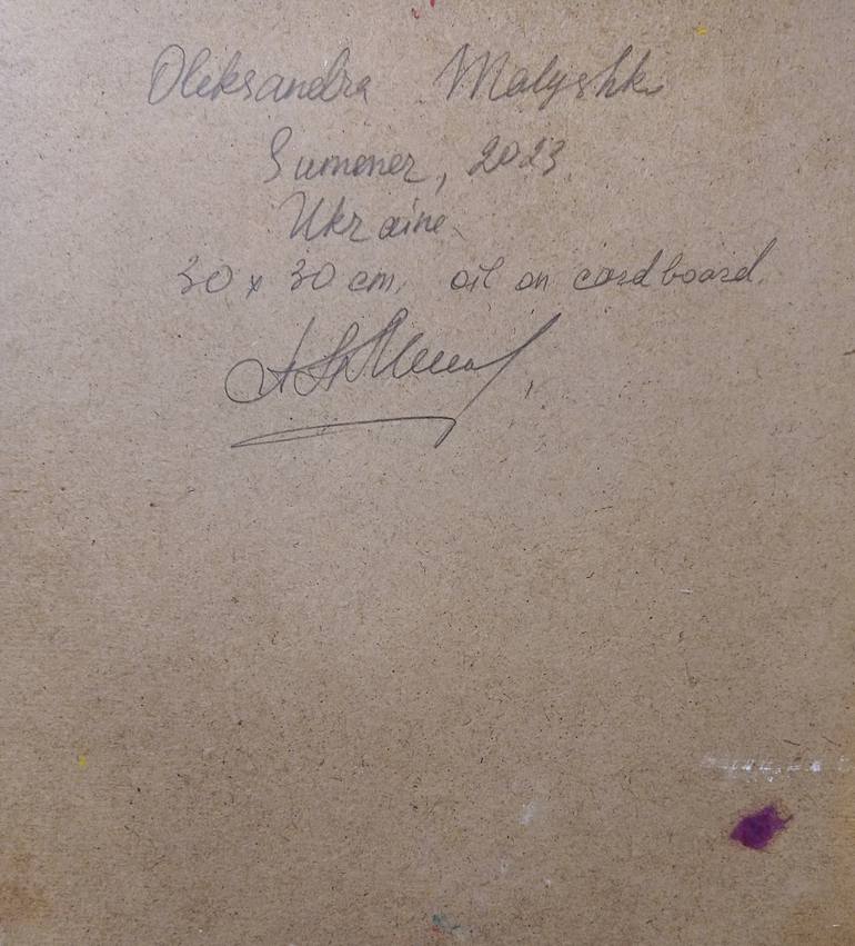 Original Abstract Expressionism Landscape Painting by Oleksandra Malyshko