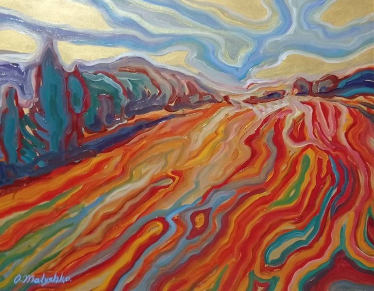 Original  Painting by oleksandra malyshko