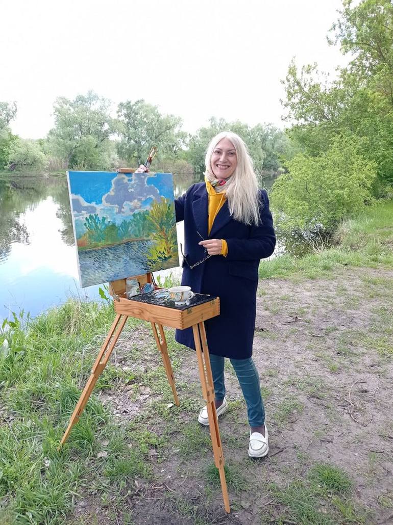 Original Contemporary Landscape Painting by Oleksandra Malyshko