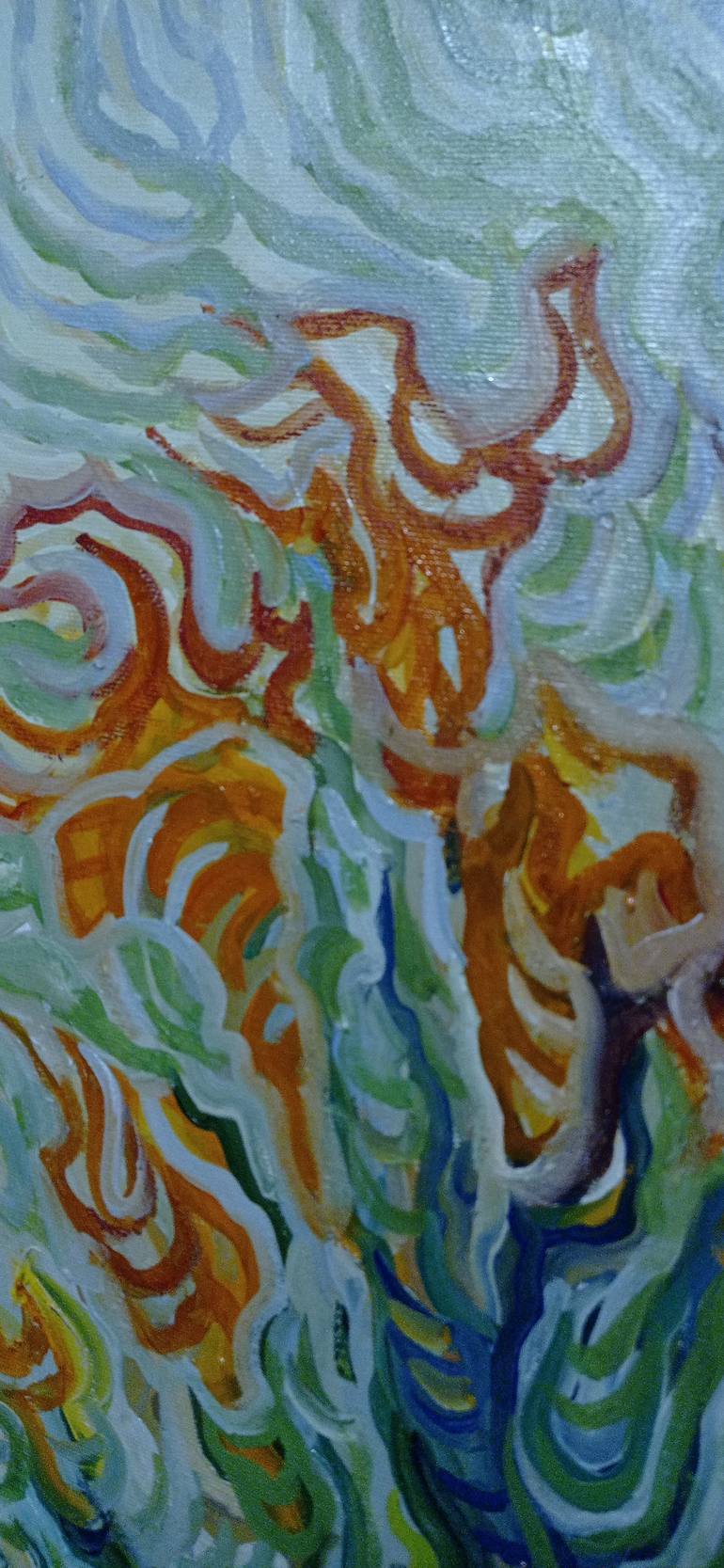 Original Conceptual Floral Painting by Oleksandra Malyshko