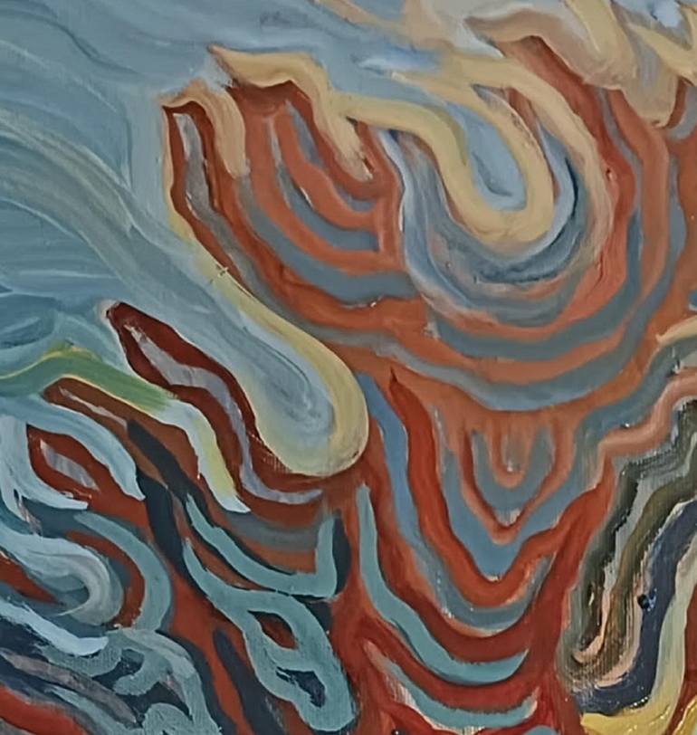 Original Conceptual Landscape Painting by Oleksandra Malyshko