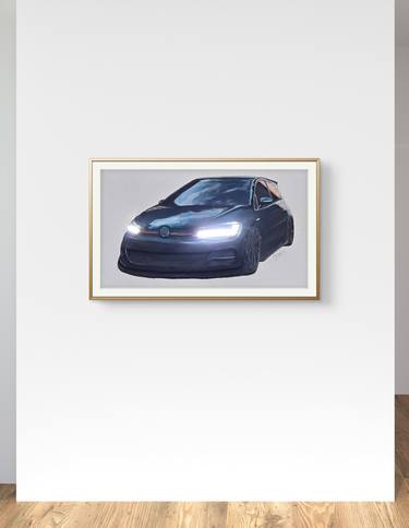 Original Abstract Car Paintings by Raja Karroumi