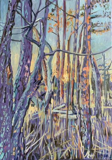 Original Impressionism Tree Paintings by Rachel Dittrich
