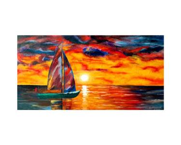 Original Seascape Paintings by khadija Javed