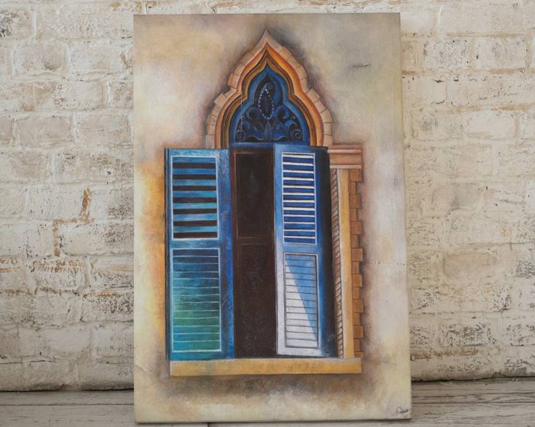 Original Interiors Painting by khadija Javed