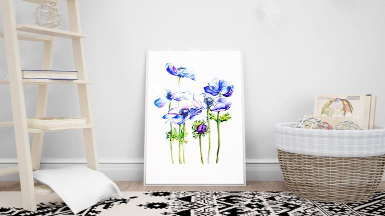 Original Impressionism Floral Painting by Tatiana Repesciuc