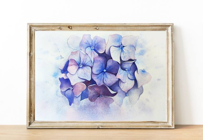 Original Floral Painting by Tatiana Repesciuc