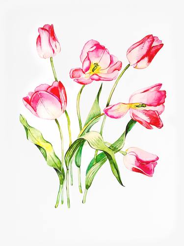 Original Realism Floral Paintings by Tatiana Repesciuc