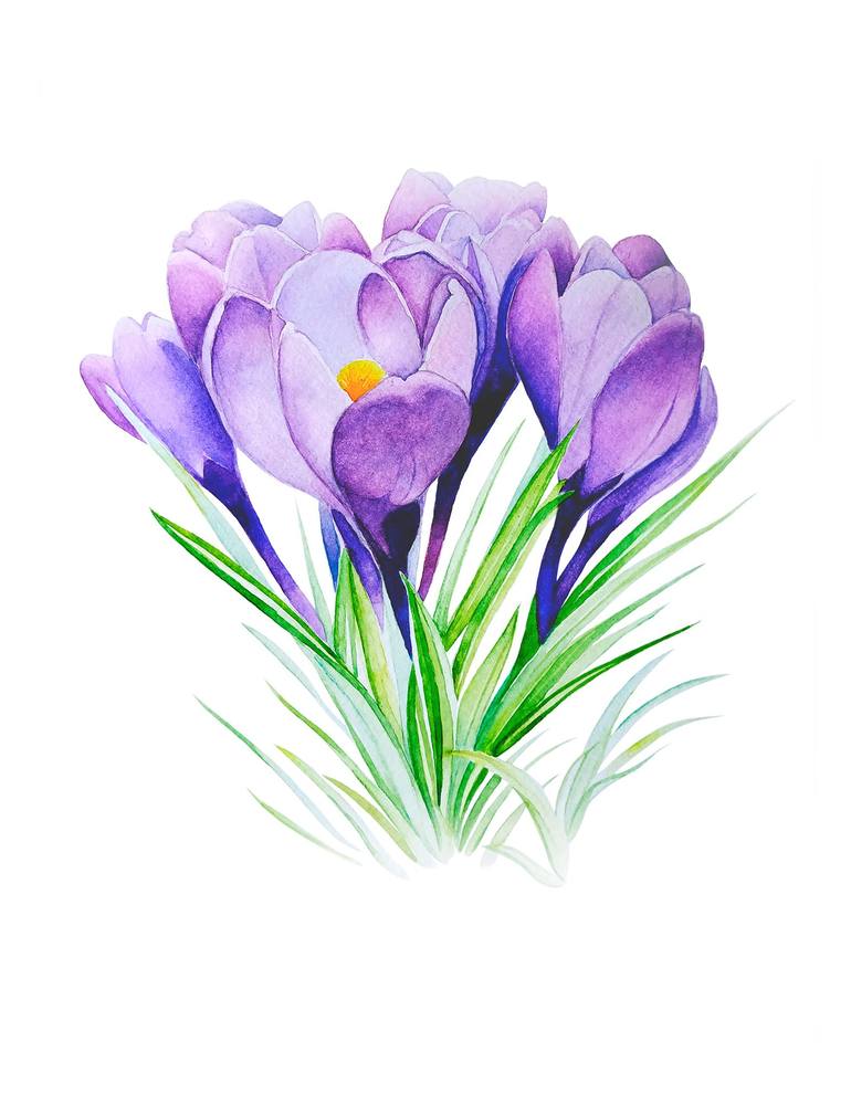 Print of Realism Floral Paintings by Tatiana Repesciuc