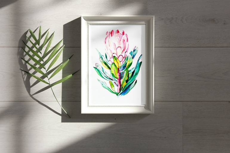 Original Floral Painting by Tatiana Repesciuc