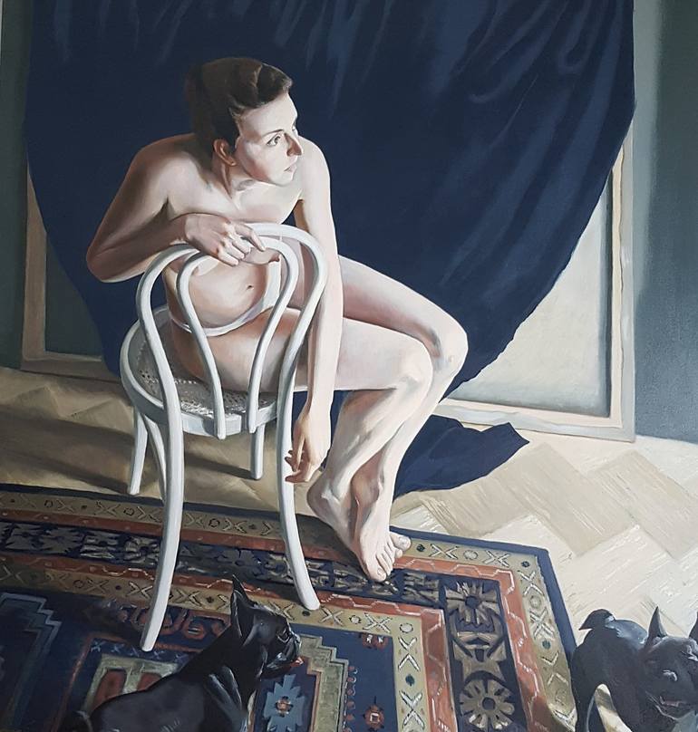 Print of Figurative Nude Painting by Romans Ivanovskis