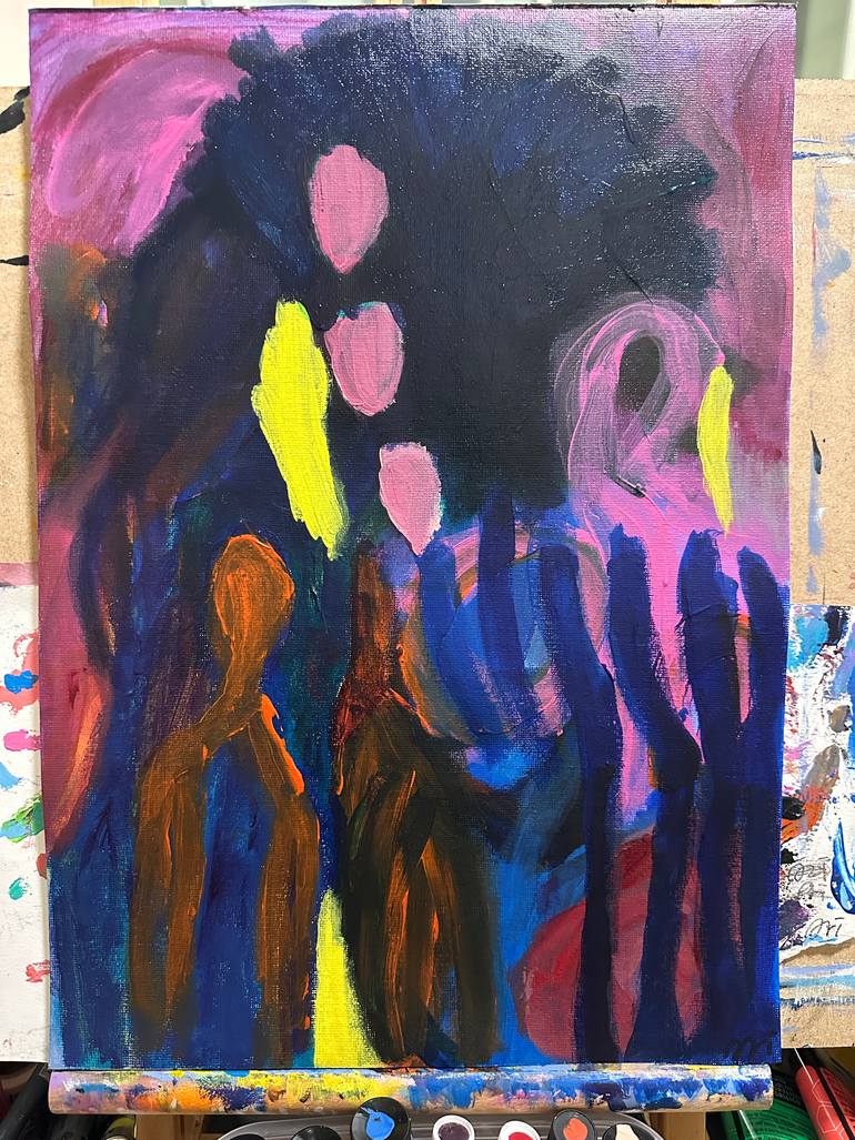 Original Abstract Expressionism Abstract Painting by Kimari -