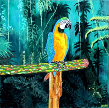 L'art rassemble dans la jungle / Macaw in the jungle thumb