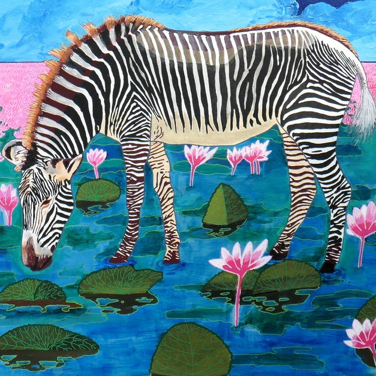 Original Contemporary Animal Painting by Pascal Poutchnine