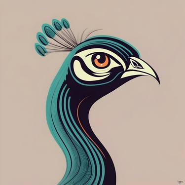 Modern Peacock: A Portrait of Grace thumb
