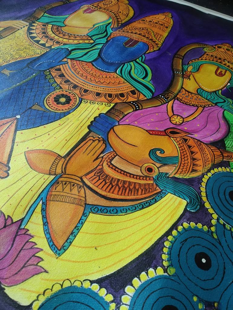 Original Illustration Religious Painting by Gauri Vai