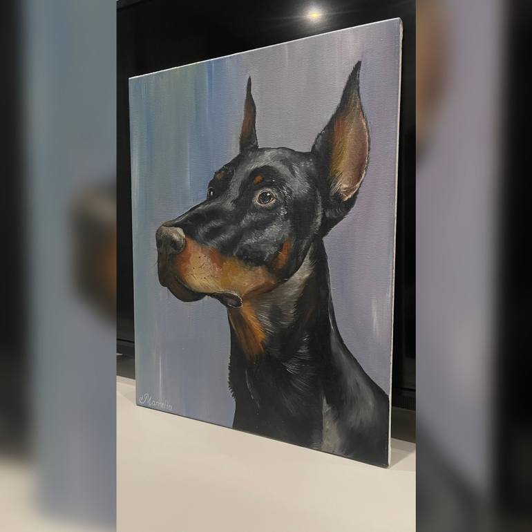 Original Art Deco Animal Painting by Maryna Kharchenko