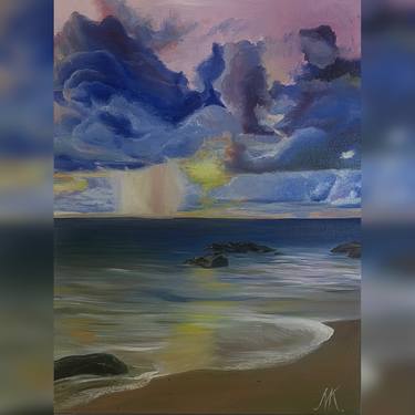 Original Contemporary Beach Paintings by Maryna Kharchenko