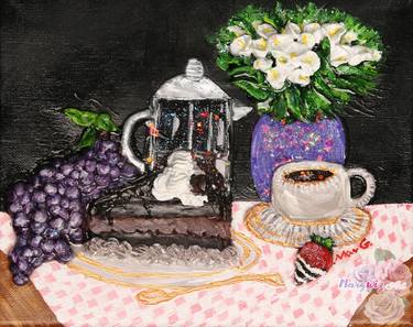 Original Impressionism Food Paintings by Marta Gwizdala