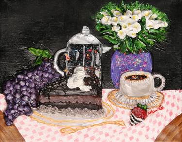 Original Contemporary Food Paintings by Marta Gwizdala