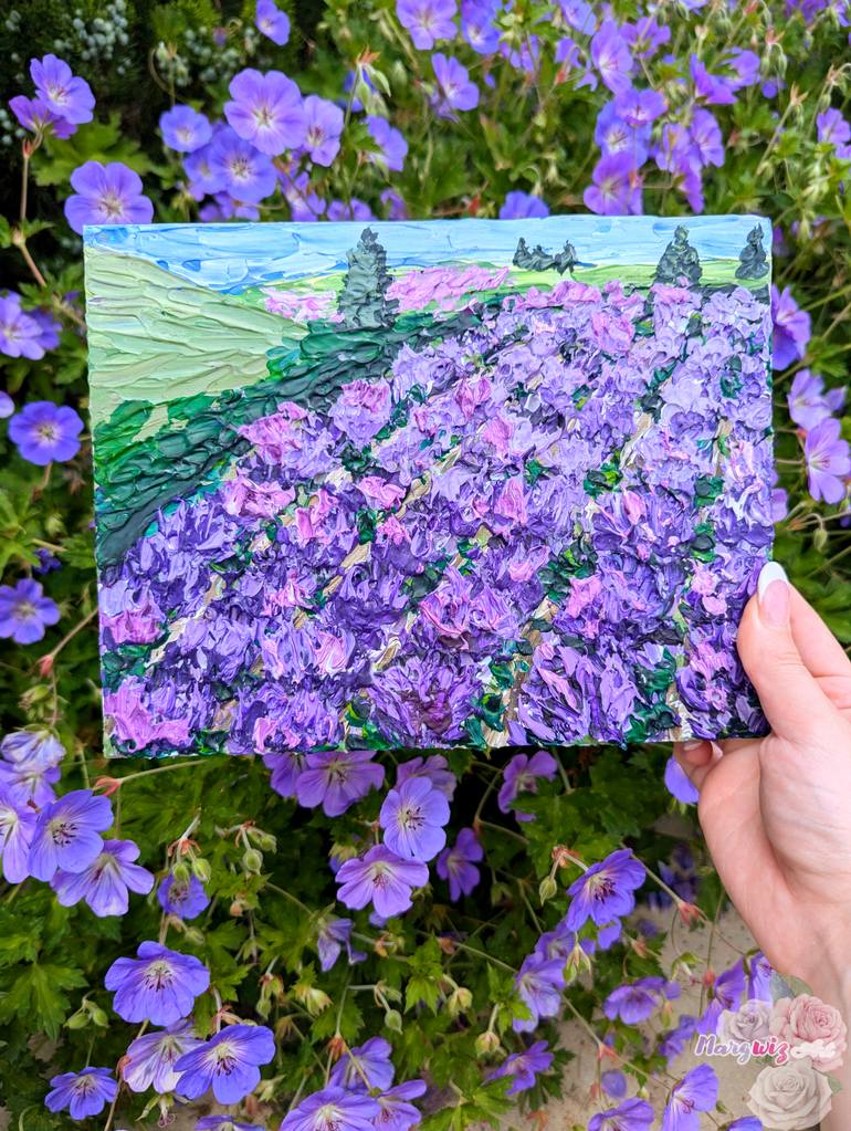 Original Impressionism Landscape Painting by Marta Gwizdala